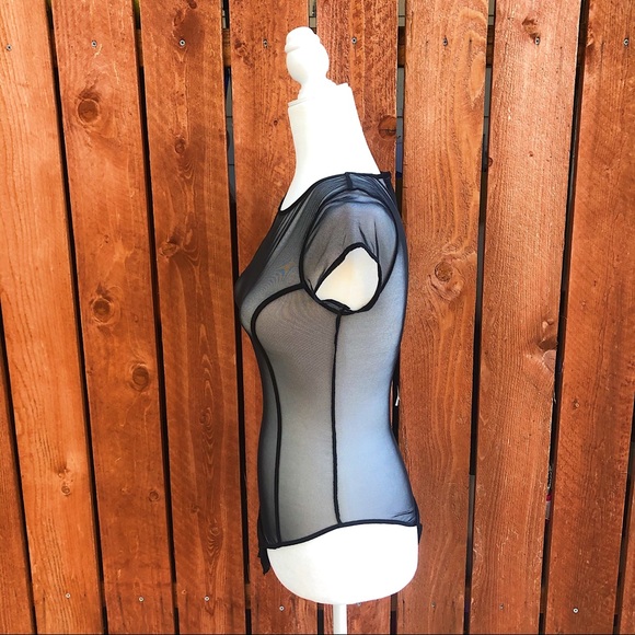 3/$30 💚 Victoria Secret - Black Sheer Bodysuit SM - Picture 8 of 10